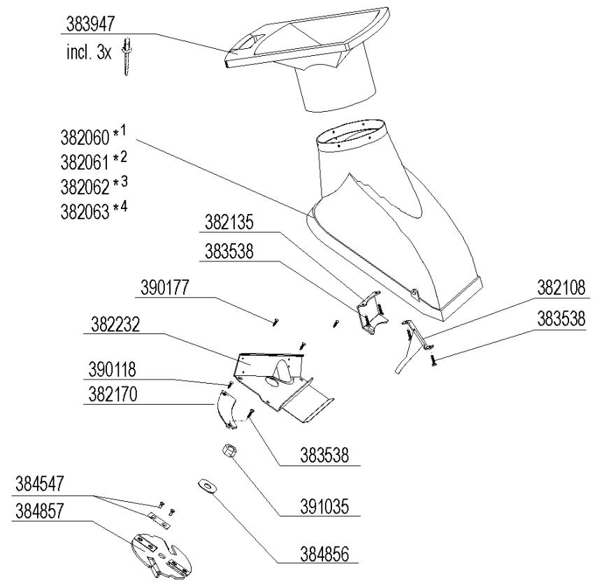 ATIKA BIOTEC 2400 - Ersatzteile - Spare parts - Pièces de rechange - Reserveonderdelen - Pezzi de ricambioNáhradnídíly - Reservdelar - Reservdeler - Reservedeler - Varaosat - 1