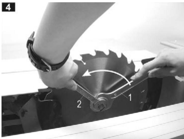 ATIKA T 250 - Sägeblattwechsel – Replacing the saw blade – Remplacement de la lame – Wisselen van het zaagblad – Byte av sāgblad – Udskiftning af savdklinge – Výměna pilového listu – Pymiana pily - 1