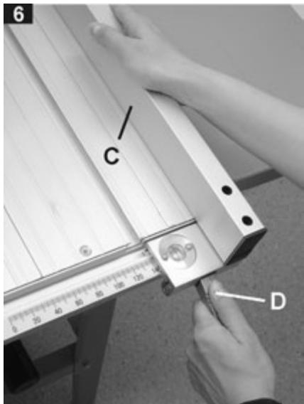 ATIKA T 250 - Fitting and adjusting the longitudinal stop - 3