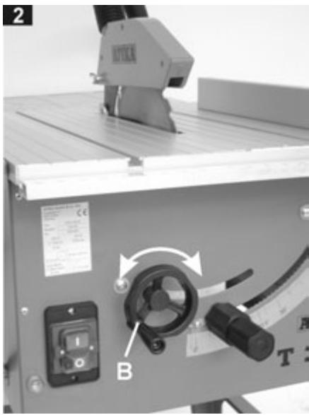 ATIKA T 250 - Set the cutting height - 3