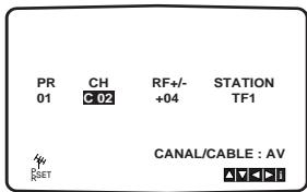 GOLDSTAR AG98 - Changement de l'ordre des stations TV - 4