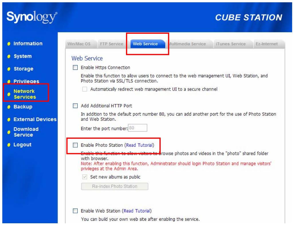 SYNOLOGY 407 SERVER - Description des détails de photo station 2 + video - 1