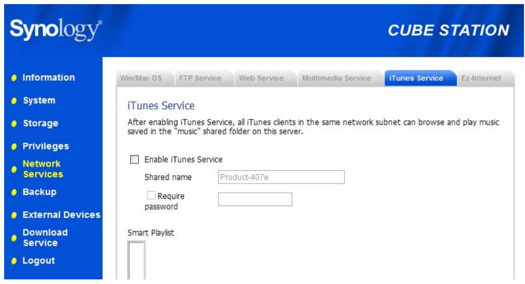 SYNOLOGY 407 SERVER - Service itunes - 1