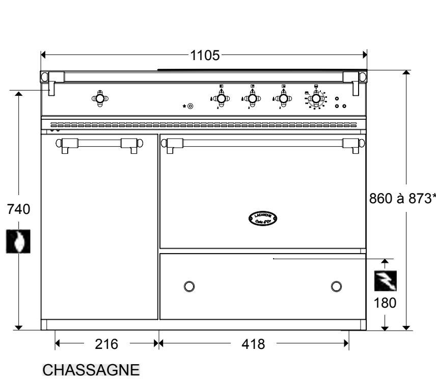 LACANCHE LVTR1141E - CHASSAGNE “ELECTRIQUE”: TABLE DE CUISSON ELECTRIQUE - 1