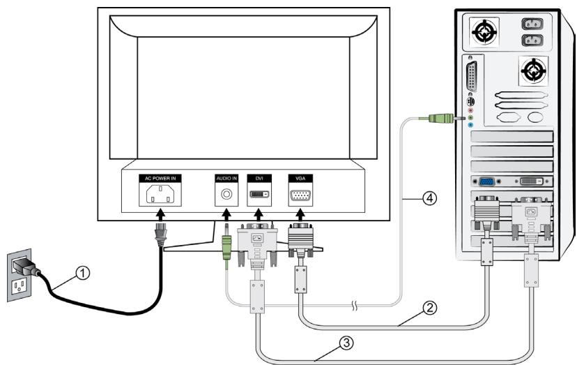 AOC 2019SW1 - Conectar el monitor - 1