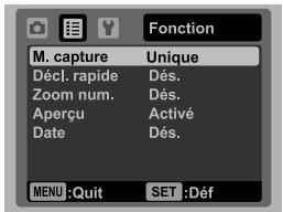 AGFAPHOTO OPTIMA 1438M - Menu de capture - 3