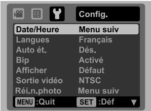 AGFAPHOTO OPTIMA 1438M - Menu de configuration - 1
