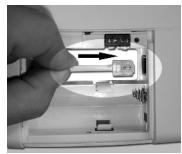 X10 SC9100 - Branchement du câble téléphonique. - 1