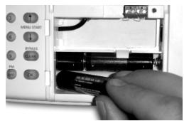 X10 SC9100 - Mise en place des piles - 1