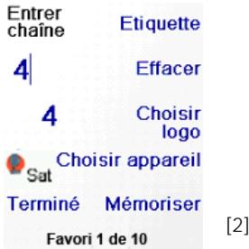 X10 TAKE 10 - Réglage de vos favoris - 4