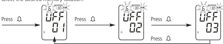 IBP BP 603 - setting the alarm - 1