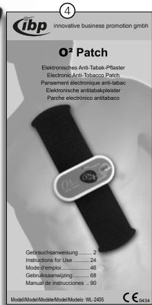 IBP O2 PATCH - Préparatifs avant l'utilisation de votre o² patch - 3