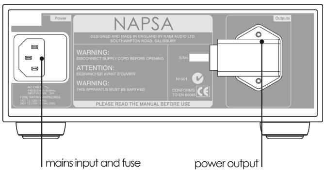 NAIM POWER SUPPLIES - NAPSA Rear - 1