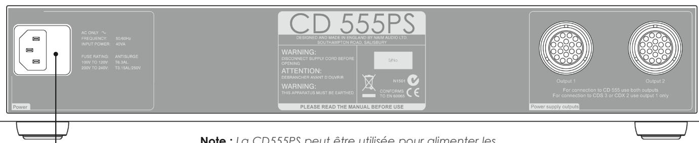 NAIM POWER SUPPLIES - Arrière CD555PS - 1