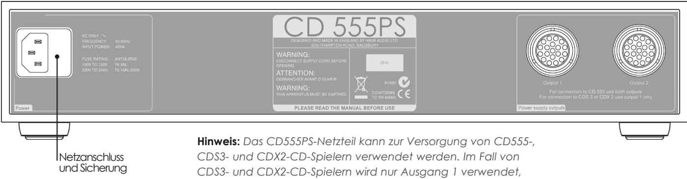 NAIM POWER SUPPLIES - CD555PS Rückseite - 1