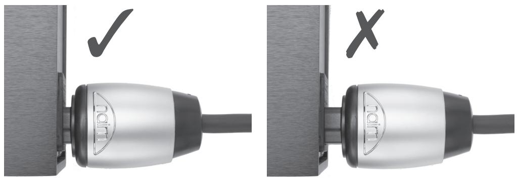 NAIM POWERLINE - N'insérez pas le power-line en le tenant par l'extrémité de la prise, ni par le cable, afin de ne pas compromettre ses performances. - 1