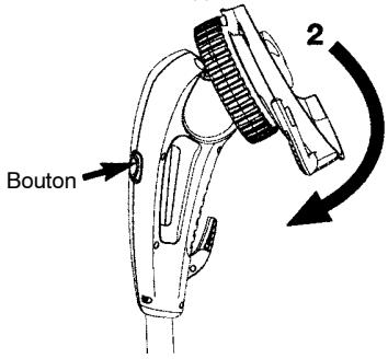 WEED EATER TNE CORDLESS - POSITION DE COUPE-BORDURE - 1