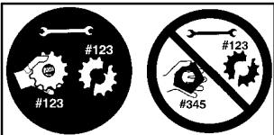 WEED EATER TNE CORDLESS - IDENTIFICATION DES SYMBOLES DE SECURITE - 4