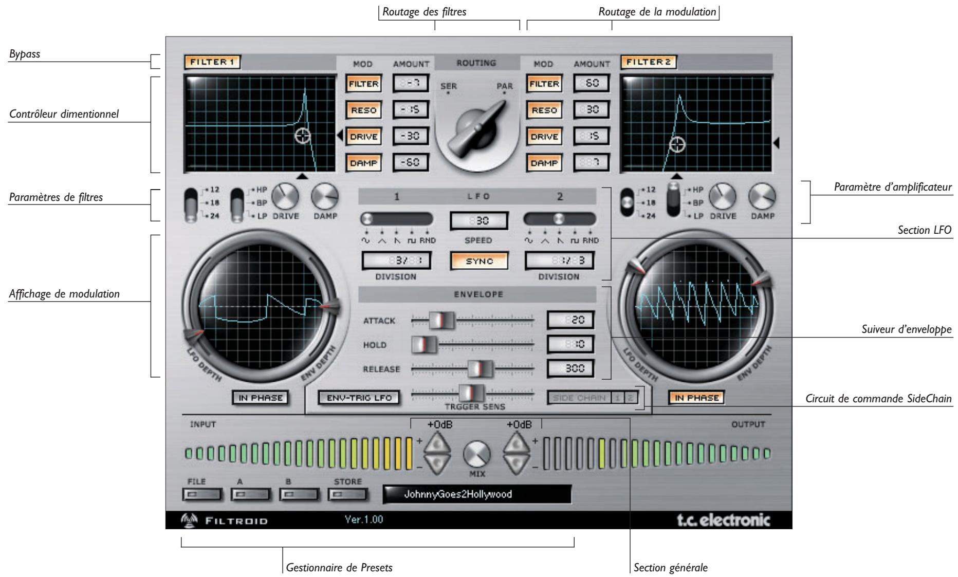 TC ELECTRONIC FILTROID - Compatibilité avec la molette de défilement de la SOURIS - 1