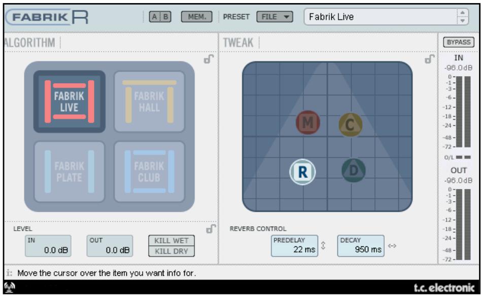 TC ELECTRONIC FABRIK R - Fonctions principales - 1