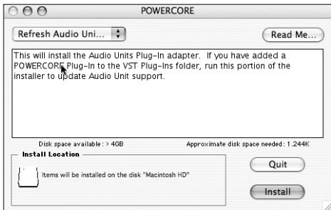TC ELECTRONIC POWERCORE - Compatibilité Audio Unit avec les Plug-ins Powercore optionnels - 1