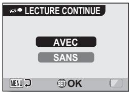 LOGICOM-SANYO XACTI VP-CG65 - Sélectionnez l'icône de lecture continue et appuyez sur le bouton de réglage SET. - 1