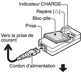 LOGICOM-SANYO XACTI VP-CG65 - Branchez la fiche du cordon d'alimentation sur une prise de courant (100 v à 240 v CA). - 1
