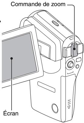 LOGICOM-SANYO XACTI VP-CG65 - Déplacez la commande de zoom vers [t] ou [w] pour composer l'image souhaitée. - 1