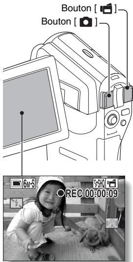 LOGICOM-SANYO XACTI VP-CG65 - Prise d'une IMAGE individuelle pendant l'enregistrement d'un VIDEO CLIP - 1