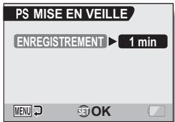 LOGICOM-SANYO XACTI VP-CG65 - Déplacez le bouton de réglage SET vers le haut ou le bas pour régler le temps d'attente. - 1