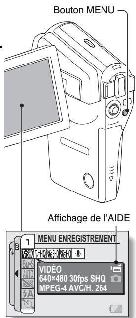 LOGICOM-SANYO XACTI VP-CG65 - Appuyez sur le bouton MENU. - 1
