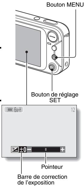 LOGICOM-SANYO XACTI VPC-E6 - Déplacez le bouton de réglage SET vers la gauche ou la droite pour régler l'exposition. - 1