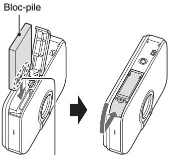 LOGICOM-SANYO XACTI VPC-E6 - Installee le bloc-pile. - 1