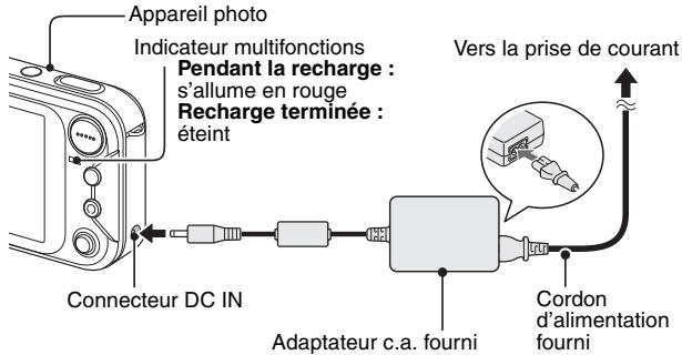 LOGICOM-SANYO XACTI VPC-E6 - Utilisez l'adaptateur c.a. fourni pour charger le bloc-pile. - 1