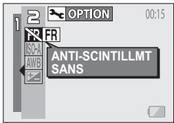 LOGICOM-SANYO XACTI VPC-E6GX - Sélectionnez le menu antiscintillement. - 1