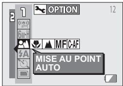 LOGICOM-SANYO XACTI VPC-E6GX - Sélectionnez le menu de plage de mise au point. - 1