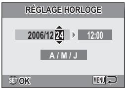 LOGICOM-SANYO XACTI VPC-E7EX - Réglez la date et l'heure. - 1