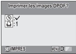 LOGICOM-SANYO XACTI VPC-E7EX - Sélectionnez DPOF et appuyez sur la touche SET. - 1