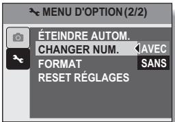 LOGICOM-SANYO XACTI VPC-E7EX - Sélectionnez "changer NUM." et appuyez sur la touche SET. - 1