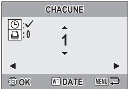 LOGICOM-SANYO XACTI VPC-E7EX - Indiquez si la date doit être imprimée sur l'impression et définissez le nombre d'impressions. - 2
