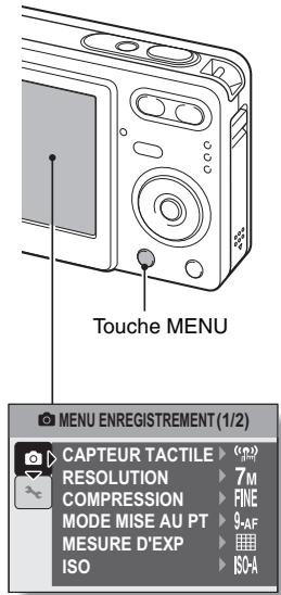 LOGICOM-SANYO XACTI VPC-E7EX - Appuyez sur la touche MENU. - 1