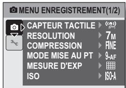 LOGICOM-SANYO XACTI VPC-E7EX - Appuyez sur la touche on/off pour allumer l'appareil photo, puis appuyez sur la touche MENU. - 1