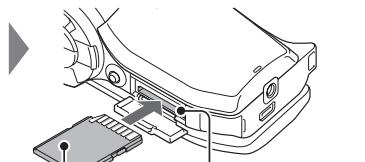 LOGICOM-SANYO XACTI VPC-HD1000EX - Insérez la carte mémoire SD. - 2