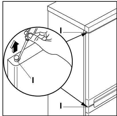 KELVINATOR KICB320HWF - Pour changer le sens d'ouverture des portes - 4