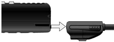 UNIDEN MHS75 - Connecting the charger - 1