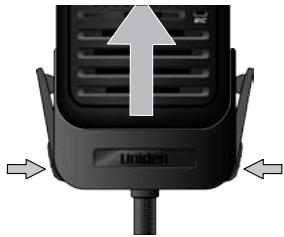 UNIDEN MHS75 - Attaching the belt clip - 3