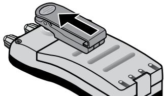 UNIDEN MHS75 - Attaching the belt clip - 4