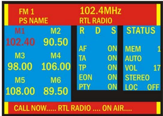 YAKUMO CARENTERTAINER7 - Mode RADIO - 1