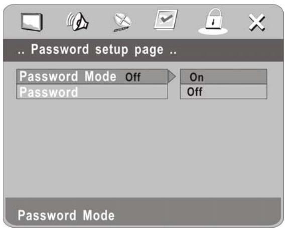 YAKUMO CARENTERTAINER7 - Définissez le niveau du contrôle parental : - 1