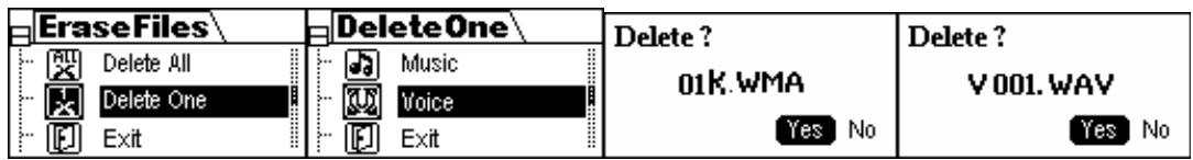 YAKUMO HYPERSOUND XTRA - Avertissement : les fichiers effacés ne peuvent pas être récupérés. - 2